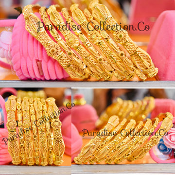 High Quality Light Weight Sona Polish Bangles Set Real Sona Design Art By Paradise