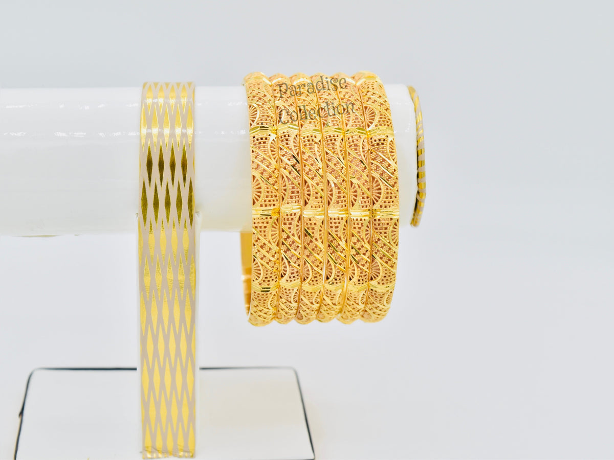 Luxurious Sona Finish Bangles With Complimentary Gift Box