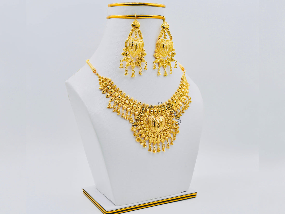 High-Quality Sona Polish Necklace Set – Stunning Accessory For Bridal Wear & Gifts