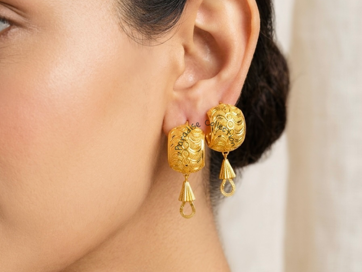 Premium Designer D Bali Earrings – Free Gift Box With Every Order