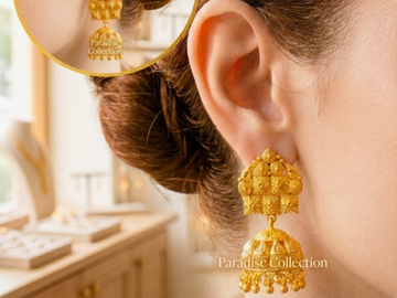 Stylish Traditional Jhumka Earrings – Free Storage Box Included