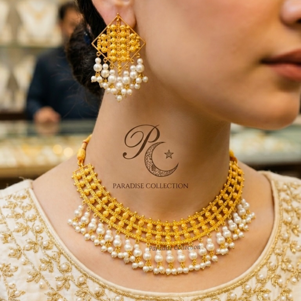 MEGA Offer Beautiful Necklace Set With Fancy Jewelry Box Free