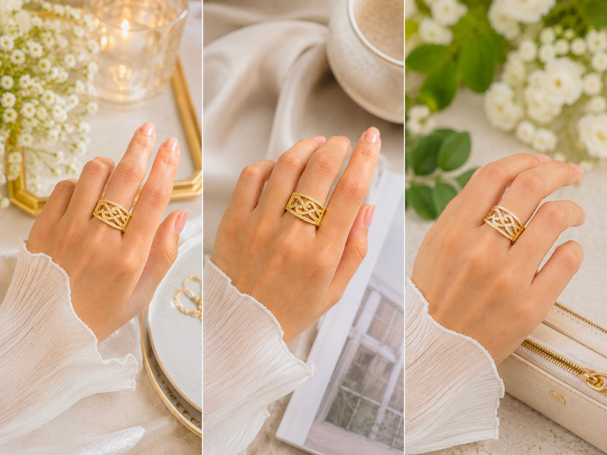 Designer Finger Ring for Women – Elegant Jewelry with Premium Box