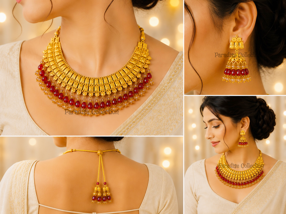 💖 Contemporary Necklace Set– Comes with a Free Jewellery Box – Luxury in Every Detail