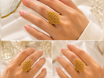 🌟 Elegant Ring 🎁 Complete With a FREE Luxury Box