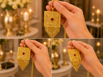 🌸 Graceful Locket with FREE Chain – A Perfect Blend of Beauty & Charm ✨