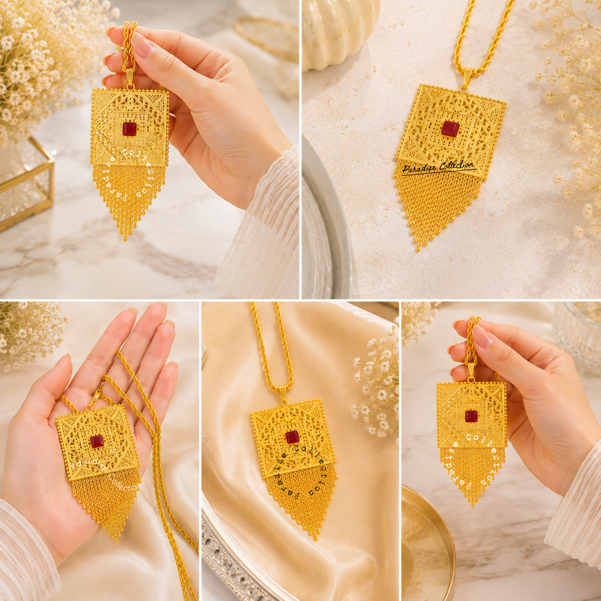👑 Royal Locket Set – FREE Chain Included, Ready to Shine 🌟