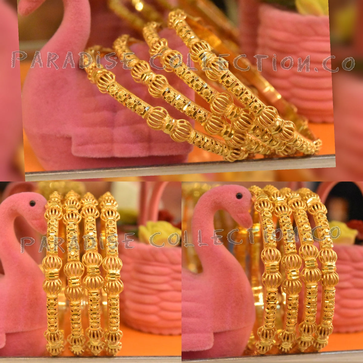 Beautiful Fancy Bangle Set With Fancy Jewelry Box Free High Quality