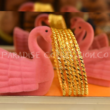 Pack of 6 Simple Design Handmade Bangles For Girls With Fancy Jewelry Box Free