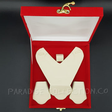 Jewelry Set Velvet Box Locket Set/ Earring /Ring Display Case Wedding Jewelry