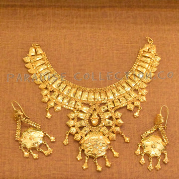 Designer Ethnic Necklace Set with Free Jewellery Box