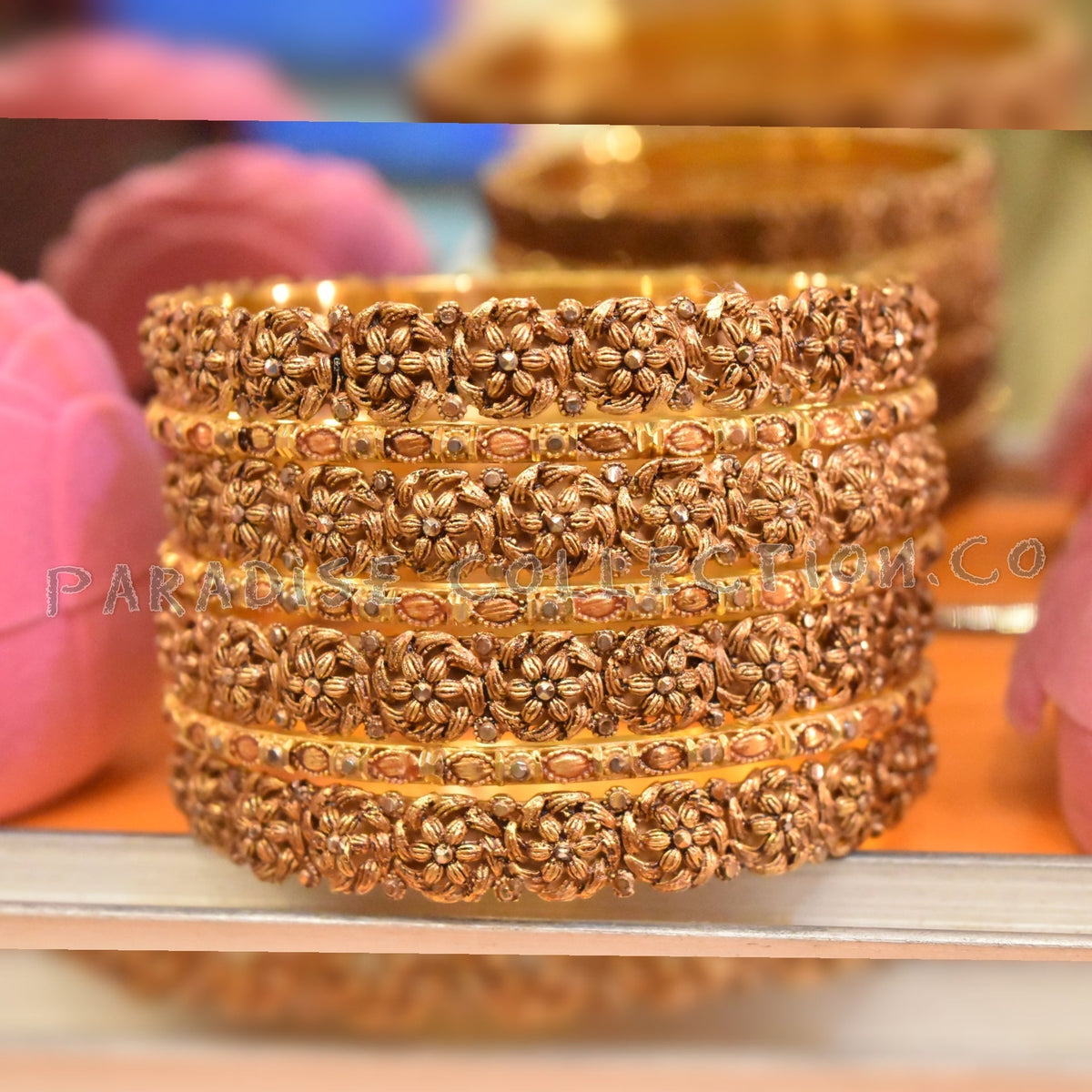 Antique Fancy Wedding Bangle – Sona Polish Design by Paradise