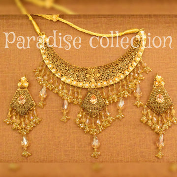 Heritage Style Antique Necklace Set – Free Jewellery Storage Box