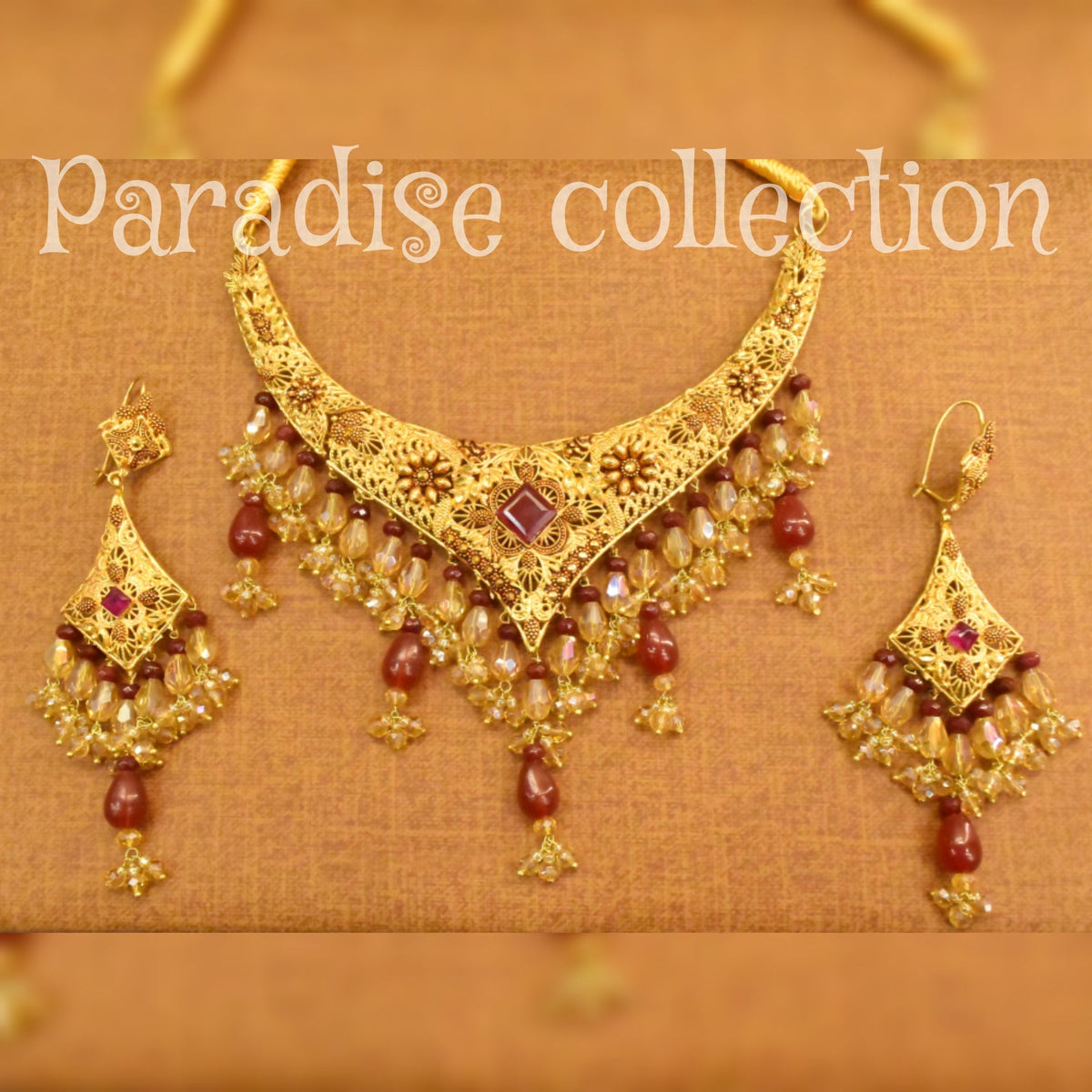 Heavy Look Designer Necklace Set – Comes with Free Jewellery Box