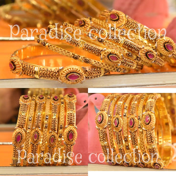 Antique Design Bangle – Fine Sona Polish Work by Paradise