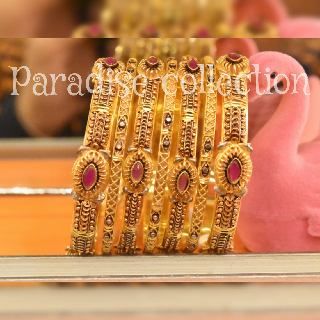 Antique Design Bangle – Fine Sona Polish Work by Paradise