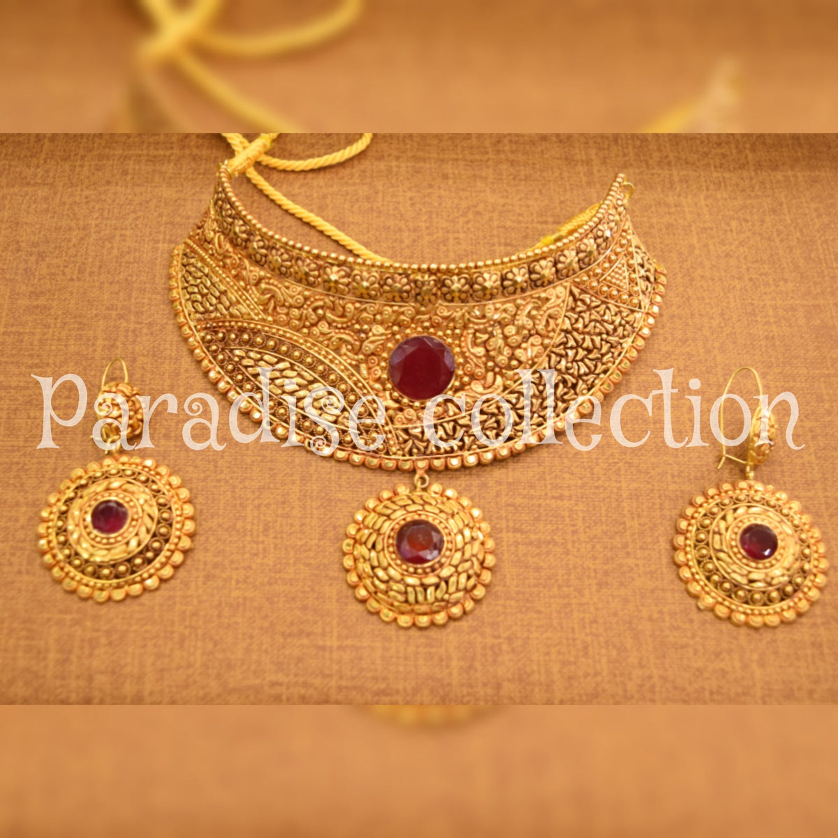 Premium Bridal Ethnic Necklace Set – Free Gift Box Included