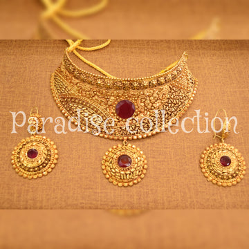 Premium Bridal Ethnic Necklace Set – Free Gift Box Included