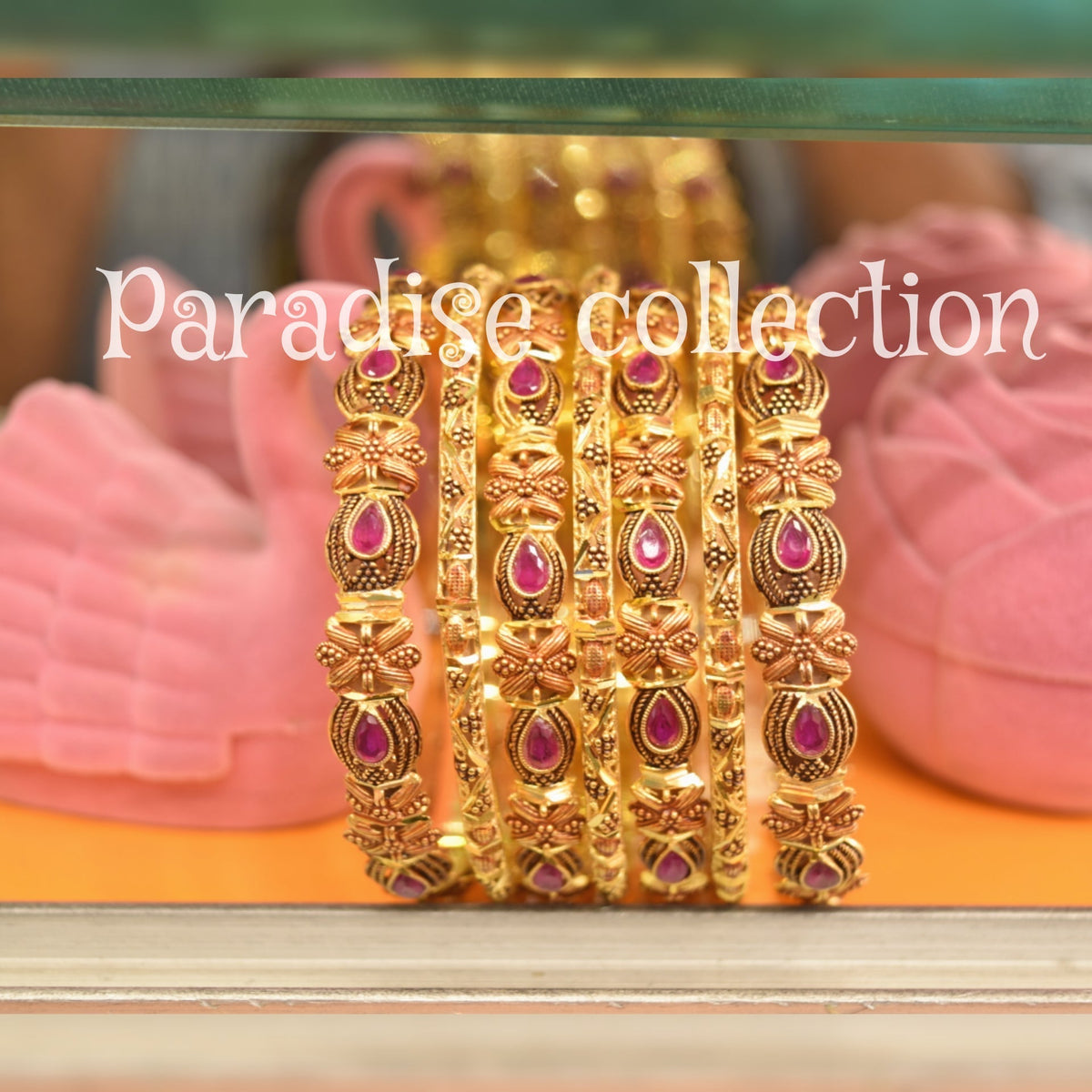 Ornate Antique Sona Polish Bangle – Paradise Craftsmanship