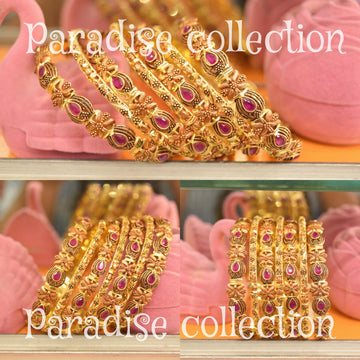 Ornate Antique Sona Polish Bangle – Paradise Craftsmanship