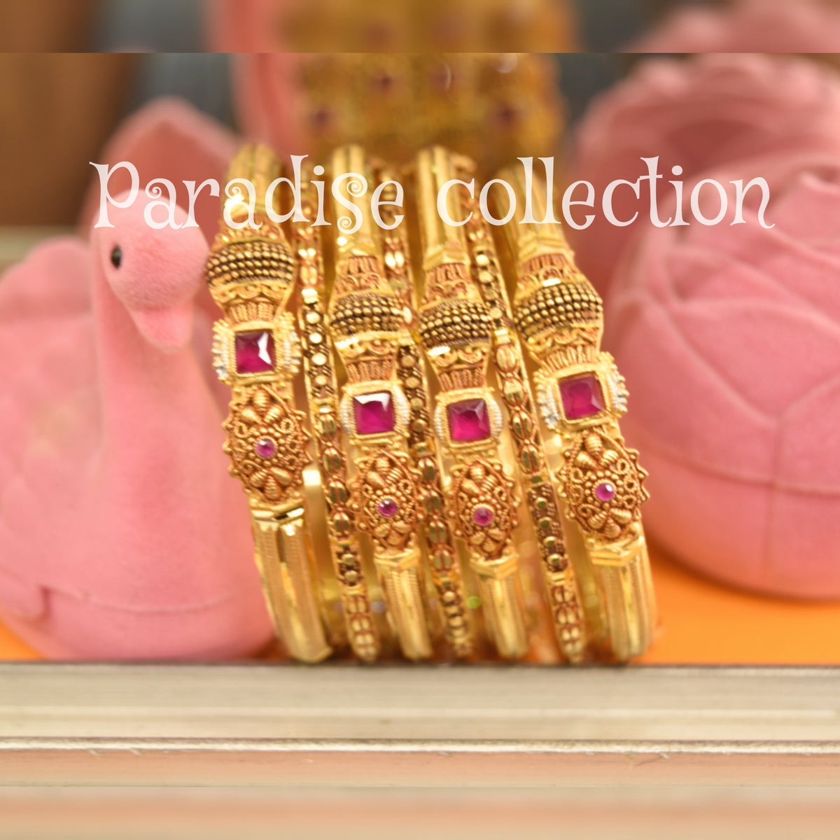 Antique Style Fancy Bangle – Paradise Sona Polish Craft