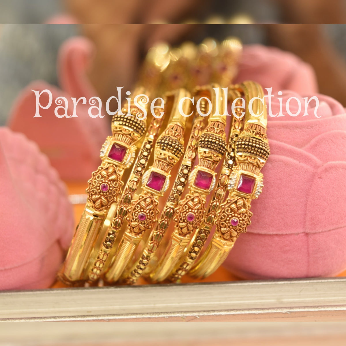 Antique Style Fancy Bangle – Paradise Sona Polish Craft