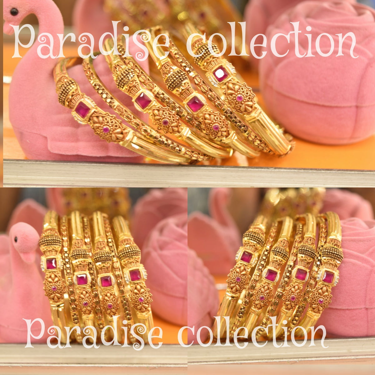 Antique Style Fancy Bangle – Paradise Sona Polish Craft