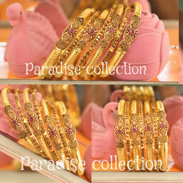 Handcrafted Antique Bangle – Sona Polish By Paradise Jewels