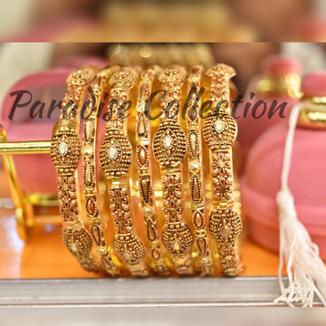 Royal Look Antique Bangle – Paradise Sona Polish Art
