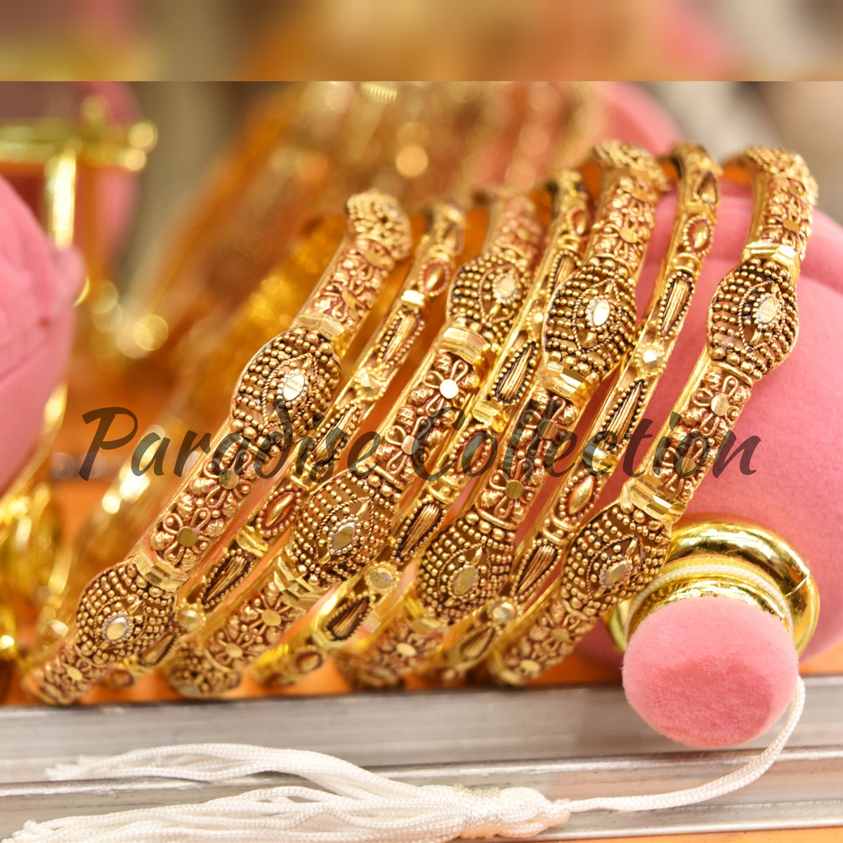 Royal Look Antique Bangle – Paradise Sona Polish Art