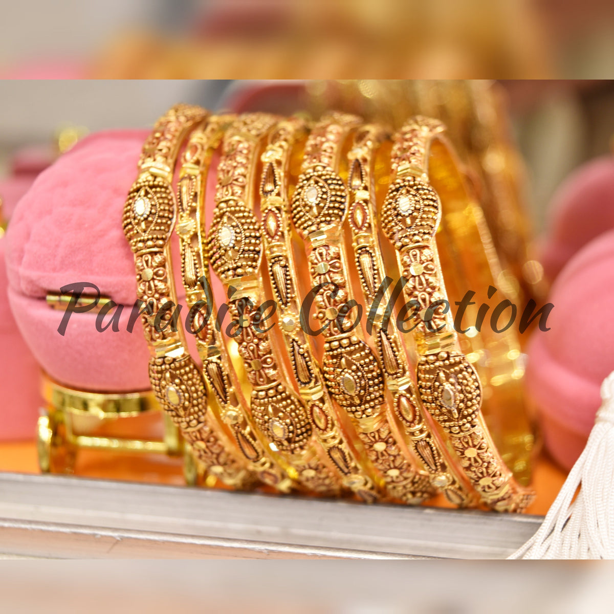 Royal Look Antique Bangle – Paradise Sona Polish Art